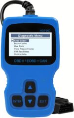 Car OBD2 Scanner Code Reader Engine Fault Scanner CAN Diagnostic Scan Tool,Check Car OBDII Engine Fault Code Reader,Check Engine Lights Vehicle Scanner for All OBDII Protocol Cars Since 1996(Blue) - Image 2