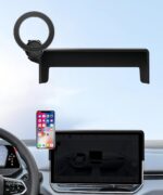 Car Phone Holder for 2024 2025 VW ID.4/2025 VW ID.Buzz Accessories 12.9-Inch Screen Fixed Clip, 360° Rotation Phone Mount Compatible with MagSafe - Image 2