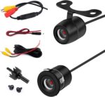 Car Reversing Camera, IP68 Waterproof HD Night Vision Rear View Camera with Bracket Wire Harness, 170 Degree Wide-Angle Dynamic Path Guide Line, Universal for Cars (Black) - Image 2