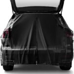 Car Tailgate Mesh Screen, Magnetic Mount Auto Tailgate Rear Windshield Sunshade Net, Breathable Trunk Mesh Tent Vehicle Camping for SUV Van MPV, Camping Gear Accessories (M: 63"×59") - Image 2