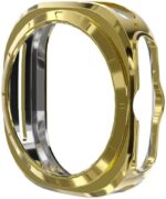 Case Compatible with 2024 Samsung Galaxy Watch 7 Ultra 47mm, Soft TPU Bumper Clear Protective Cover for Men Women Accessories (Silver) (Gold) - Image 2