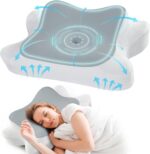 Cervical Neck Pillow Pain Relief - Ergonomic Neck Support Pillows for Sleeping, Odorless Ergonomic Contour Memory Foam Pillow - Orthopedic Bed Pillow for Side Back Stomach Sleeper - Image 2