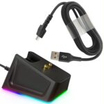 Charging Dock with 4.9Ft USB Charging Cable Fits for Razer Naga Pro/DeathAdder/Basilisk/Viper Ultimate Gaming Mouse,Magnetic Dock with Charge Status Indicator and Anti-Slip Sticker - Image 2