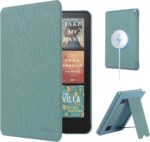 CoBak Lightweight Stand Case for 7" Kindle Paperwhite 12th Gen 2024 and Kindle Colorsoft with Right Hand Strap - Compatible with iPhone MagSafe, for Samsung/Belkin/Anker Wireless Charging Pads - Image 2