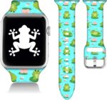 Compatible With Butterfly Apple Watch 38/40/41/42/44/45mm For Women Men,Soft Silicone Sport Animal Gifts Decorations Replacement Wristband Band For Iwatch Series 8 7 6 5 4 3 2 1 SE. - Image 2