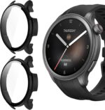 Compatible for Amazfit Balance Case, Lamshaw Hard PC Case with Screen Protector Compatible for Amazfit Balance Smart Watch (2 Pack-Black+Black) - Image 2