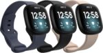 Compatible for Fitbit Versa 4 / Fitbit Versa 3 / Fitbit Sense 2 / Sense Watch Bands Women Men, Soft Silicone Replacement Strap for Smartwatch Band - Image 2