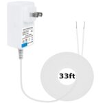 DC24V1000mA Doorbell Transformer,for Ring Doorbell Transformer C Wire Adapter Thermostat, Compatible with Wyze, Ring, Nest Ecobee, Honeywell, Eufy and Nest Hello Video Doorbells,White 33 Foot Length - Image 2