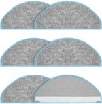 DR DAPPER Mop Pads Compatible with iRobot Roomba Combo Essential Y0140 / Y0110 / Q011 / Q012 / Q052 Robot Vacuum & Mop, 6 Pack Absorbent Microfiber Pad for Robot Vacuum Replacement Parts - Image 2