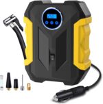 Digital Air Compressor for Car Auto Pump Portable Tire Inflator with LED Light DC 12V - Image 2
