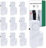 Door Window Alarm, 90DB Door Alarms for Kids Safety, Door Window Burglar Alarm, Window Pool Alarms for Home, Apartments, Offices, Hotel Rooms (10 Pack) - Image 2