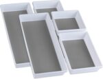 Drawer Organizers 3-Size | Kitchen, Desk, Junk Drawer Organization & Storage Tray [6 Pcs] - Image 2
