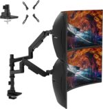 Dual Monitor Arm for 17-49 Inch Ultrawide Screens – Heavy Duty Monitor Arm Desk Mount – VESA Mount with Clamp and Grommet Base – Holds Up to 44 lbs. Each - Image 2