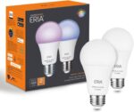 ERIA Smart Light Bulbs, A19 ZigBee,Colors and White 75W Equivalent Dimmable CRI 90+, Works, Hue*, HA, Smart Things, Alexa, Google Assistant (Xtra Bright - 2-Pack) - Image 2