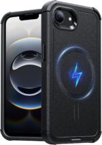 ESR for iPhone 16e Case, 23 ft Military-Grade Drop Protection, Heavy Duty Magnetic Phone Case, Compatible with MagSafe Accessories, Cyber Series, Black - Image 2
