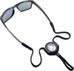 Eyeglass Lanyard – Sunglasses Strap with Holder Compatible with AirTag Tracker – Adjustable Eyeglass Strap for Eyewear Loss Prevention – Sunglasses Lanyards (Black Sport Strap) - Image 2