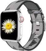 Fabric Compatible for Apple Watch Band Series 10 9 8 7 6 Series 5/4 40mm band, Soft Wristband for Apple watch SE,iwatch bands 40mm womens, Cloth sport dressy for iWatch Series 3 2/1 Men Women - Image 2