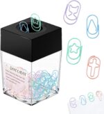Fatty Shape Paper Clips (1.2Inch) Anti-Rust Non-Slip Design,40-Pack Multi-Color Set with Magnetic Storage Box Desk Organizer for Office School - Image 2