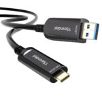 Fiber Optic USB A to USB C Cable(33ft), 10Gbps High Speed Active Optical USB C Cable,Compatible with Logitech Cameras,Displays,Projectors,Webcams,Printer,Clickshare Video Conference - Image 2