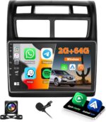 Fuluku【2+64GB】 for Kia Sportage 2007-2013 Android 13 Car Stereo with Wireless Carplay Android Auto, 9 Inch Touch Screen for Kia Car Radio with WiFi GPS FM Radio + Backup Camera - Image 2