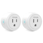GHome Smart Mini Plug Compatible with Alexa and Google Home, WiFi Outlet Socket Remote Control with Timer Function, Only Supports 2.4GHz Network, No Hub Required, ETL FCC Listed (2 Pack), White - Image 2