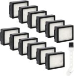 HEPA Filters Replacement for iRobot Roomba E I & J Series i7 i7+/plus i3 i3+ E5 E6 E7 i4 i4+ i5 i5+ i6 i6+ i8 i8+ Vacuum Cleaner, 12 Pack High Efficiency Filters + 1 Cleaning Brush - Image 2