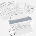 HPRT Portable Printer Wireless for Travel, Bluethooth Inkless Thermal Printer Support for 8.5"x11" US Letter, Compatible with iOS, Android, Laptop for Office and Home, White-Grey - Image 2
