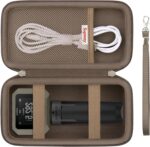 Hard Carrying Case for Garmin Xero C1 Pro Ballistic Precision Chronograph, Compact Chronograph Storage Holder with Mesh Bag fit USB Cable, Cleaning Cloth, USB Charging Adapters, Brown - Image 2