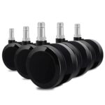 Herman Miller 60mm (2.36") Aeron Chair Caster Wheels Replacement (Set of 5, Black), Heavy Duty, Universal Size, Fit Most Brand Office Chair - Image 2