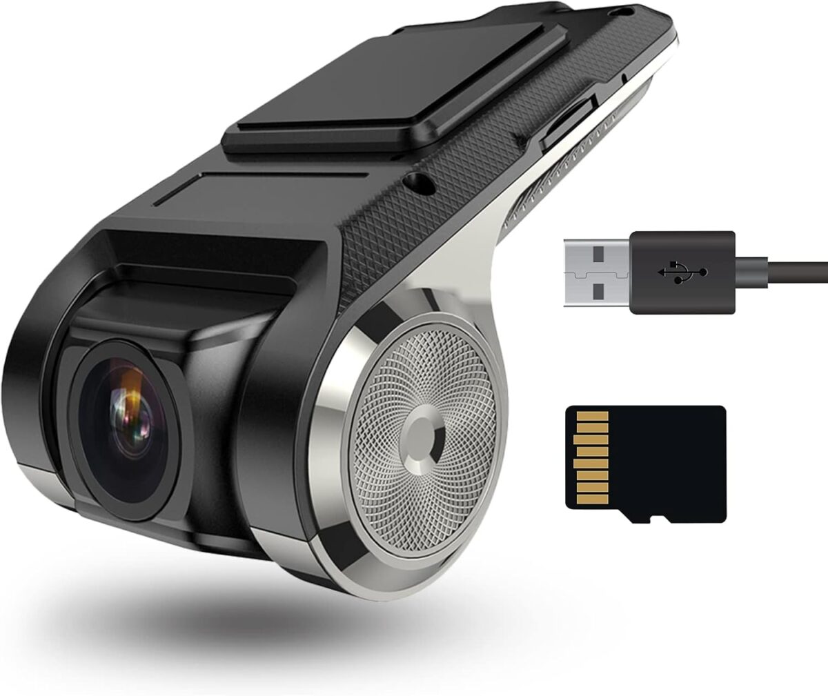 Hikity USB DVR On-Dash Camera - Loop Recording Dash Camera for Cars with 32GB SD Card 24H Parking Mode Driving Recorder LDWS FCWS Dash Cam for Android Radio Stereo GPS DVD - Image 2