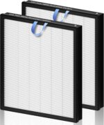 Improvedhand Vital 100S HEPA Replacement Filter Compatible With LEVOIT Vital 100S/100S-P Air Purifier, High-Efficiency 3-IN-1 True HEPA and Activated Carbon Filters, Pack of 2，White - Image 2