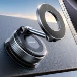 JOYROOM Magsafe Suction Cup Phone Mount, Vacuum Magnetic Phone Holder for Car, 360° Metal Strut Magsafe Car Mount for iPhone 16 Pro Max Plus/iPhone 15 14 13 12 & Android Magsafe Case, Dark Blue - Image 2