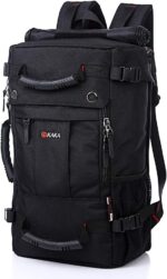 KAKA Travel Backpack,Carry-On Bag Water Resistant Flight Approved Weekender duffle backpack Rucksack Daypack for Men Women (Black) - Image 2