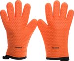 KITCHEN PERFECTION Silicone Smoker Oven Gloves -Extreme Heat Resistant BBQ Gloves -Handle Hot Food Right on Your Smoker Grill Fryer & Pit | Waterproof Oven Mitts |Superior Value Set+3 Bonuses - Image 2