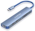 LENTION USB C Hub with 100W Charging, 4K HDMI, Dual Card Reader, USB 3.0 & 2.0 Compatible 2023-2016 MacBook Pro, New Mac Air/Surface, Chromebook, More, Stable Driver Adapter (CB-CE18,Blue) - Image 2