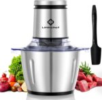 LINKChef Food Chopper, 8 Cup Food Processor Mini Electric, 2L 600W Meat Grinder with 4 Bi-Level Blades, Stainless Steel Mincer for Kitchen, Vegetable, Onion, Garlic, Salad, Baby Food, Fruit, Nuts - Image 2