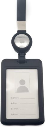 Lanyard ID Badge Reel with AirTag Holder – Apple AirTag Compatible ID Badge Tracker for Safety – Secure and Stylish ID Badge - Image 2