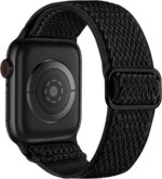 Lerobo Nylon Stretchy Solo Loop Watch Band, Compatible with Apple Watch Series 1-10, SE, Ultra 38/40/41/42/44/45mm/46mm/49mm, Adjustable Replacement Strap for Women Men - Image 2