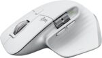 Logitech MX Master 3S Wireless Mouse, Ultra-fast Scrolling, 8K DPI, Track on Glass, Quiet Clicks, USB-C, Bluetooth, Windows, Linux, Chrome - Pale Grey - Image 2
