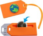 Luggage Tag with Hidden Compartment for AirTag (1-Pack) – V2 Improved for 2024 – The Most Discreet and Creative Way to Track Your Luggage - Image 2