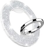 Magnetic Phone Ring Holder for magsafe, Glitter Magnetic Grip Compatible with iPhone 16 15 14 13 12 Pro max,Pro,Plus,Mini Mag Safe Accessories,Adjustable Kickstand,Silver - Image 2