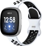 Maledan Breathable Sport Solo Loop Bands for Fitbit Versa 3/4, Sense/Sense 2 - Replacement Wristbands for Men and Women - Smart Watch Accessories - Image 2