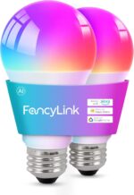 Matter Smart Light Bulbs, Color Changing Light Bulb, hub Required, A19 60W,2.4Ghz WiFi only,Compatible with Alexa Google Assistant, Apple Home,16 Million Colors RGBCW 800 Lumens,2 Packs - Image 2