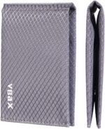 Microfiber Waterproof RFID Slim Bifold Wallet for Men - Minimalist Front Pocket Card Holder Holds up to 10 Cards and Cash, Grey - Image 2