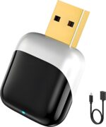 Mini Wireless CarPlay Adapter for iPhone, 2025 New Upgrade, Fast & Stable Auto Connection, Plug & Play, Wired to Wireless Apple CarPlay Adapter Dongle, Support USB Type-C, for Cars 2016+ (Black White) - Image 2