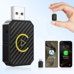 Mini Wireless CarPlay and Wireless Android Auto Adapter 2025 for iPhone/Android, Carplay Wireless Dongle Plug and Play Low Latency Converts Wired to Wireless CarPlay for Cars 2016+, USB/USB-C - Image 2