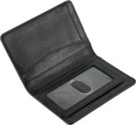 Minimalist RFID Wallet for Men and Women | Slim Bifold Credit Card Holder Wallet | Men's Business Card Case | Genuine Leather Front Pocket wallet with Gift Box - Image 2