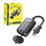 Minoston Z-Wave Plug 800 Outdoor Dimmer Zwave Dimmable Smart Plugs Outlet Switch, Z-Wave Hub Required, IP65 Weatherproof, Built-in Repeater, Work with SmartThings, Wink, Hubitat, Black (MP22ZD) - Image 2