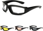 Motorcycle Riding Goggles, Cycling Sunglasses with Soft Pad, Windproof Cycling Goggles, Motorcycle Accessories (White) - Image 2