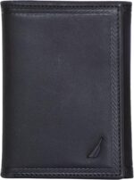 Nautica Men's Trifold Wallet | RFID Blocking Protection | ID Window | Card Slots | Genuine Leather | Durable - Image 2